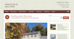 Desktop Screenshot of princetonatmillpond.com