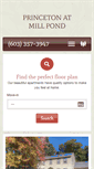 Mobile Screenshot of princetonatmillpond.com